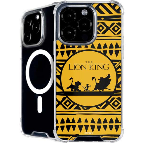 Disney The Lion King Simba Timon and Pumba Tribal Print iPhone 16 Pro MagSafe Case
